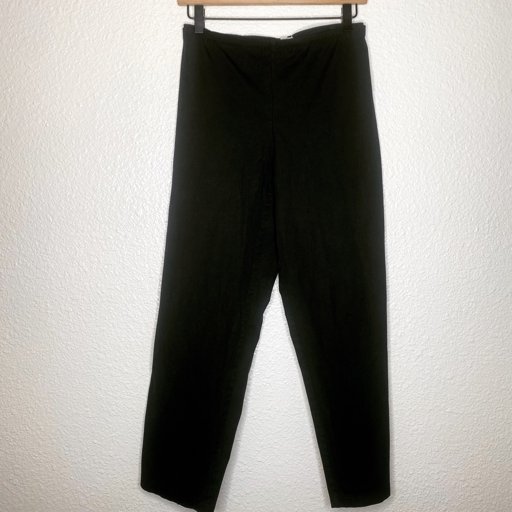 Eileen Fisher Organic Cotton L-XL black pants